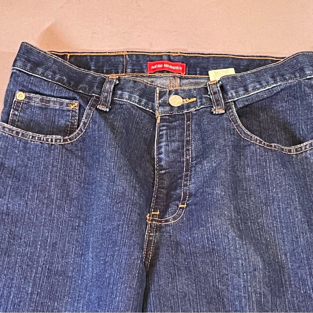 New Wave Woman’s Classic Dark Blue Straight -Leg High Rise Jeans - Picture 3 of 12